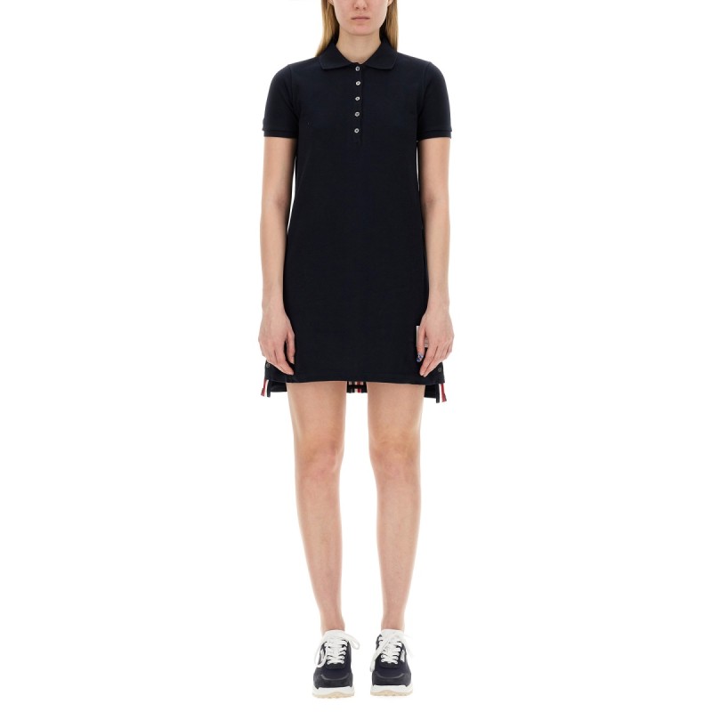 COTTON PIQUE POLO SHIRT DRESS