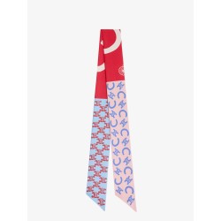 Silk scarf with all-over Triomphe logo