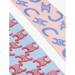 Silk scarf with all-over Triomphe logo