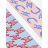 Silk scarf with all-over Triomphe logo