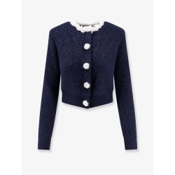 Cardigan with Flower Pearl buttons