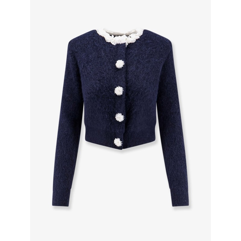 Cardigan with Flower Pearl buttons