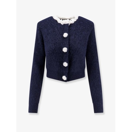 Cardigan with Flower Pearl buttons