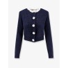 Cardigan with Flower Pearl buttons