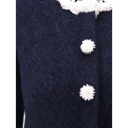 Cardigan with Flower Pearl buttons
