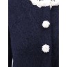 Cardigan with Flower Pearl buttons