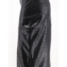 Faux leather skirt with embossed croco print