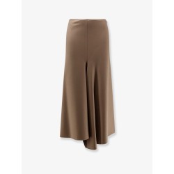 Wool blend long skirt