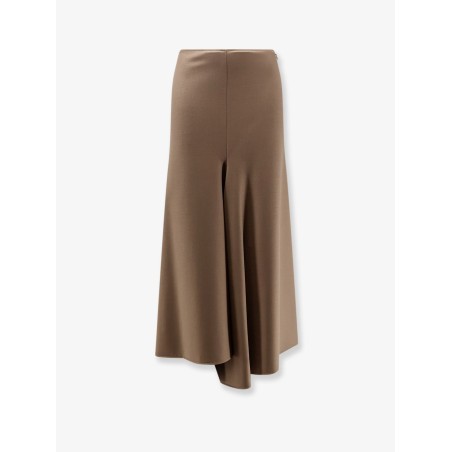 Wool blend long skirt
