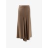Wool blend long skirt
