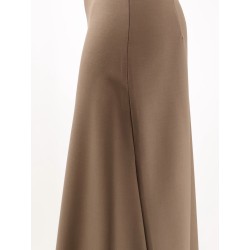 Wool blend long skirt