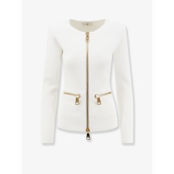 Knitted blazer with zip