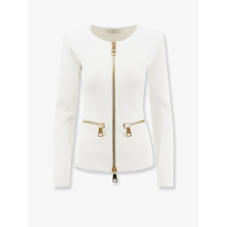 Knitted blazer with zip