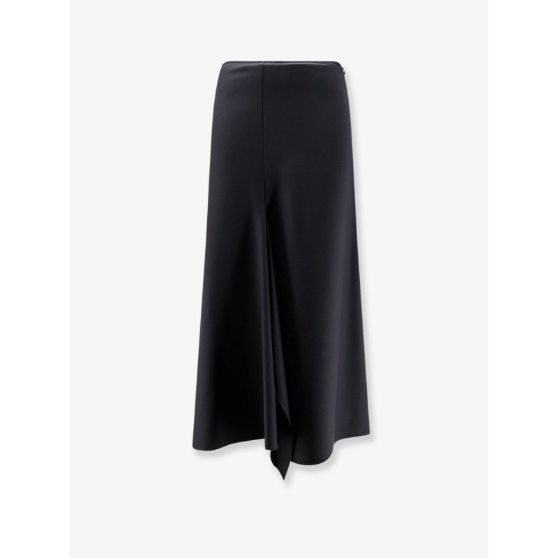Wool blend long skirt