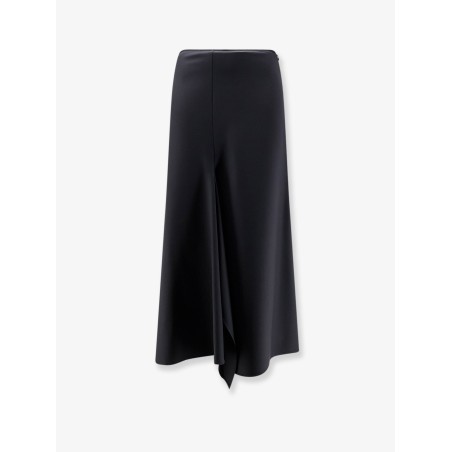 Wool blend long skirt