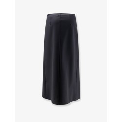 Wool blend long skirt