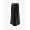 Wool blend long skirt