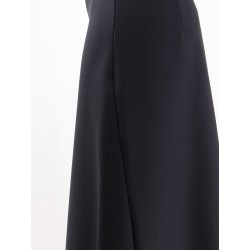 Wool blend long skirt