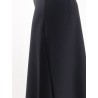 Wool blend long skirt