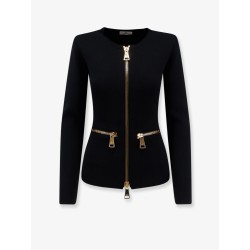 Knitted blazer with zip