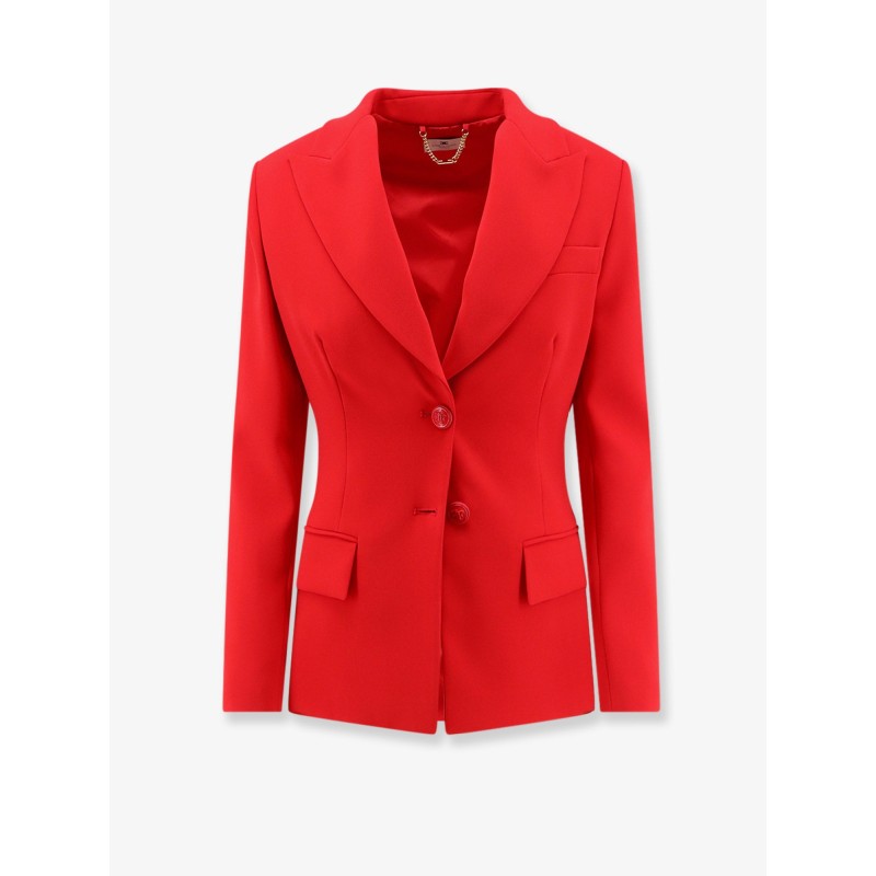 Fitted blazer with laces on the back