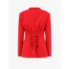 Fitted blazer with laces on the back