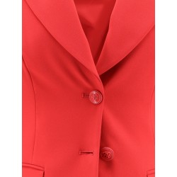 Fitted blazer with laces on the back
