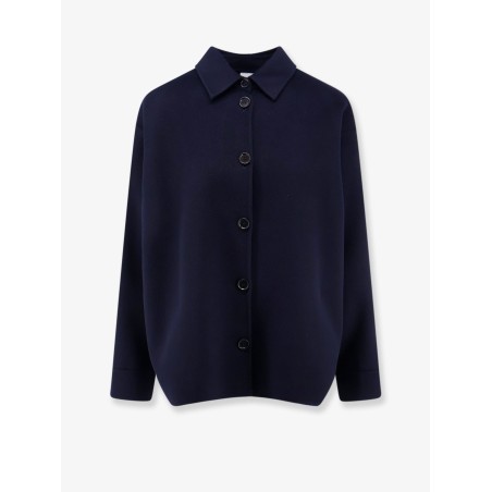 Wool jacket with buttons