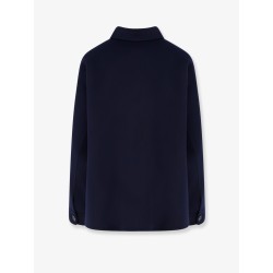 Wool jacket with buttons