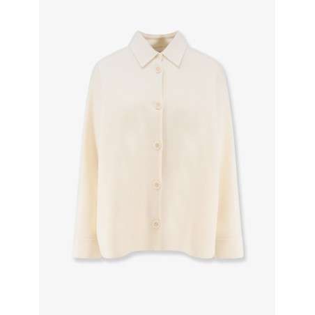 Wool jacket with buttons