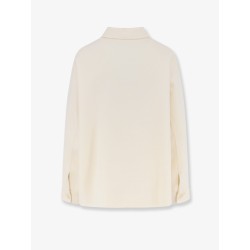 Wool jacket with buttons