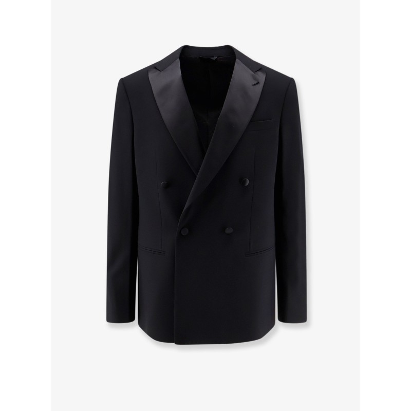 Soho virgin wool tuxedo blazer