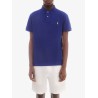 Cotton polo shirt with logo embroidery