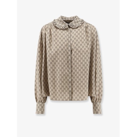 Gucci Primavera silk shirt with GG print