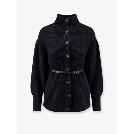 Wool, cashmere and silk blend cardigan