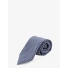 Silk tie with geometric pattern