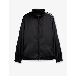 Technical fabric sweatshirt with iconic side stripes