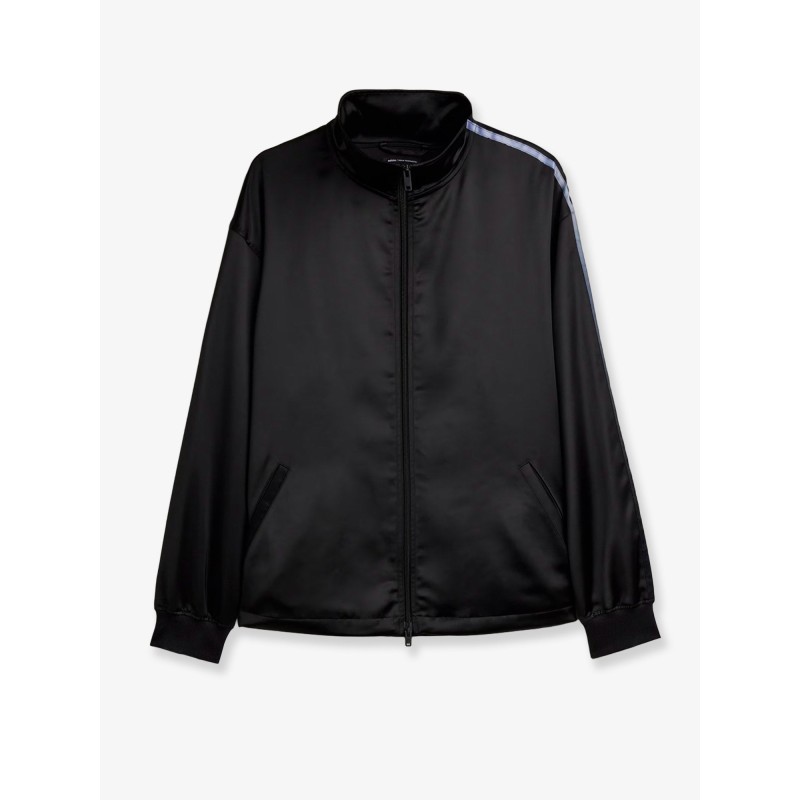 Technical fabric sweatshirt with iconic side stripes