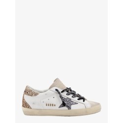 Super-Star leather sneakers with iconic glitter logo on the side