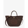 Le Panier Pliage XS raffia and leather crossbody bag