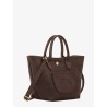 Le Panier Pliage XS raffia and leather crossbody bag