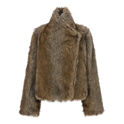 'Brigitte First' eco-fur coat