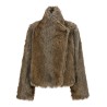 'Brigitte First' eco-fur coat