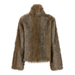 'Brigitte First' eco-fur coat