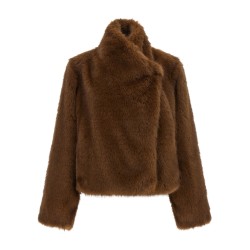 'Farrah First' eco-fur coat