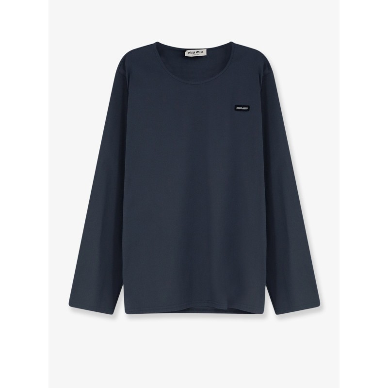 Stretch poplin top