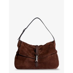 Jackie Flap suede shoulder bag