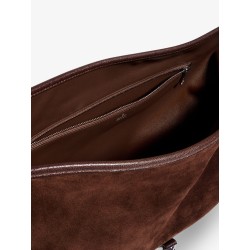 Jackie Flap suede shoulder bag