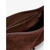Jackie Flap suede shoulder bag