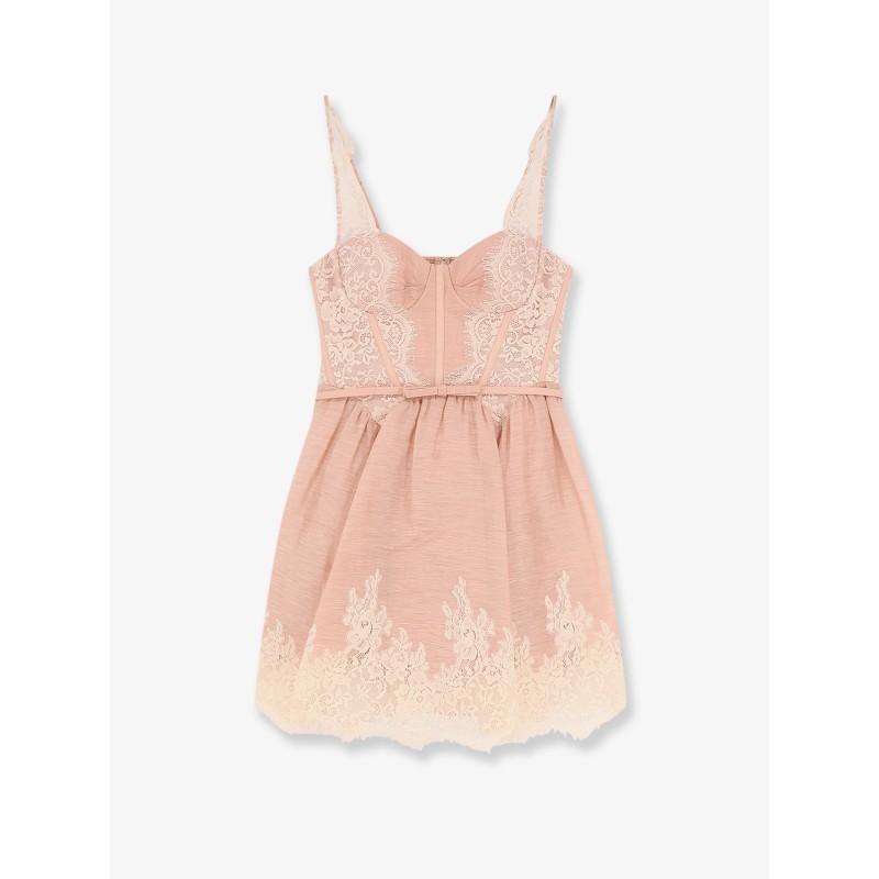 Valiant Lace Trim Mini Dress